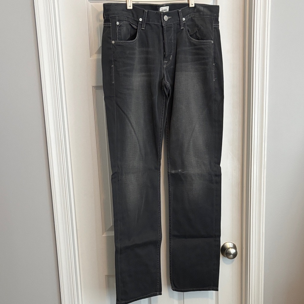 Hudson Jeans Men's Dark Gray Straight Jeans